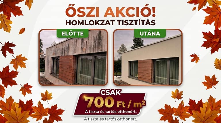 Akciós homlokzattisztítás
