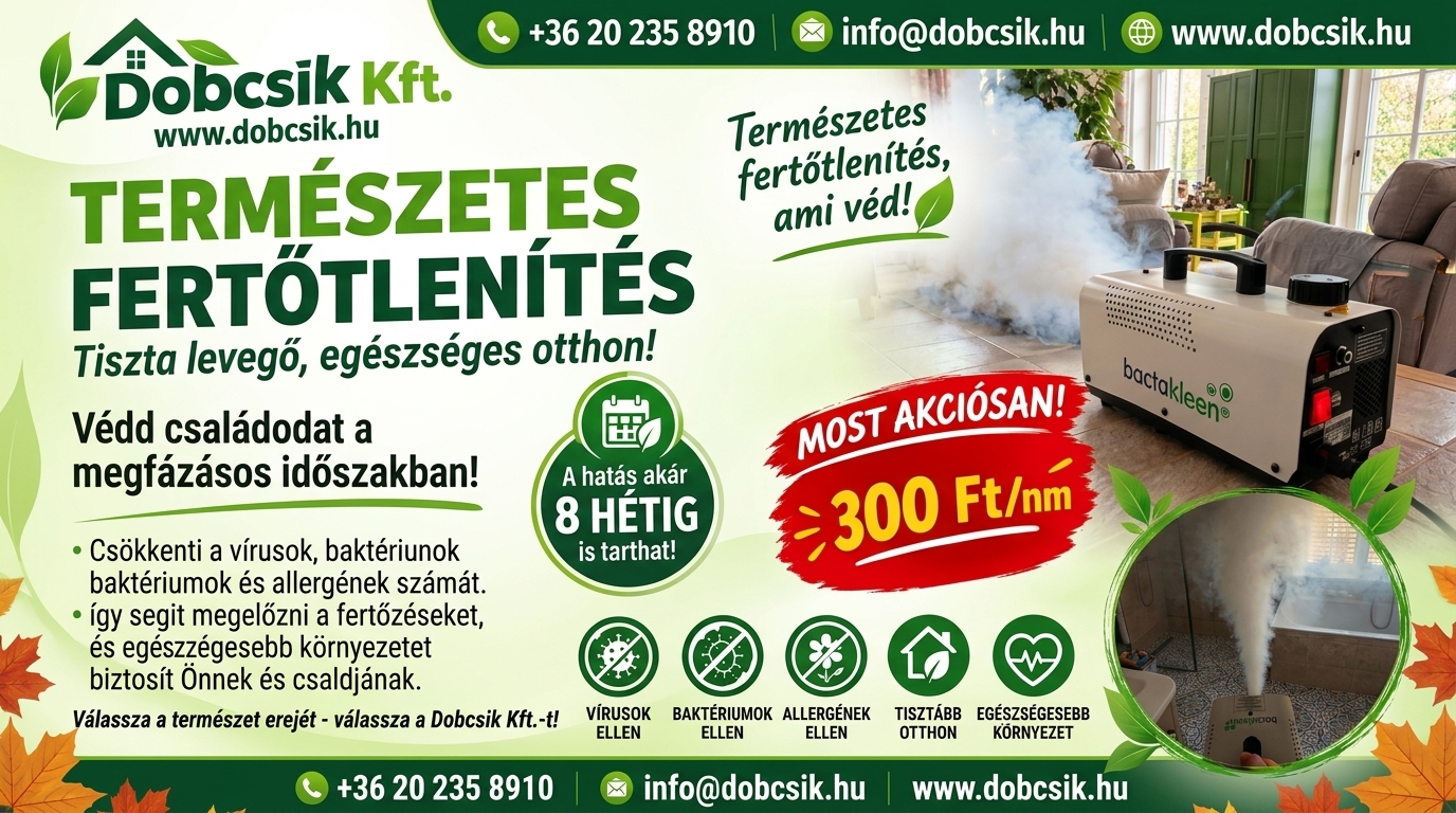 Természetes fertőtlenítés akció